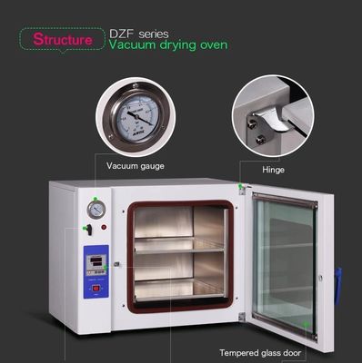 Secador de calefacción lateral Oven For Laboratory 20-130L del vacío de la cámara del secado al vacío SS304 4