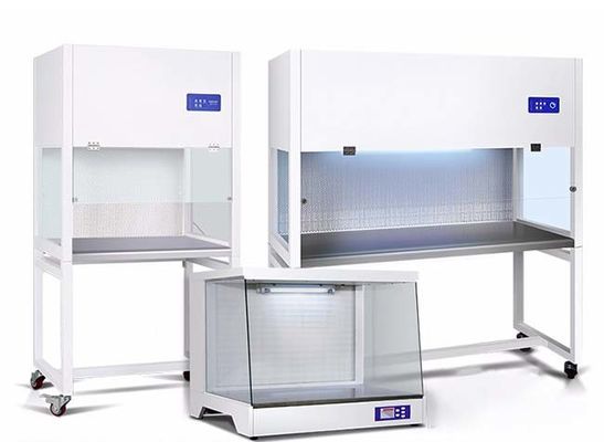 gabinete vertical doble del flujo laminar de la circulación de aire del laboratorio 0.5kw de la lámpara ULTRAVIOLETA laminar del gabinete